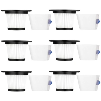 

6 Pack Replacement HEPA Filter Compatible for MOOSOO K17 Cordless Vacuum
