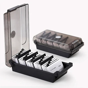 

Holds 500 Cards Business Card Organizer Large Name Card Holder with Index Tabs Business Card Holder Business Card Box