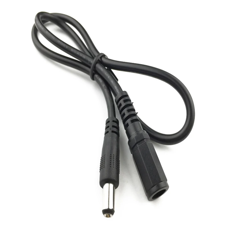 1M DC Power 5.5mm x 2.1mm Male Plug Connector Extension Cord Cable 39’’