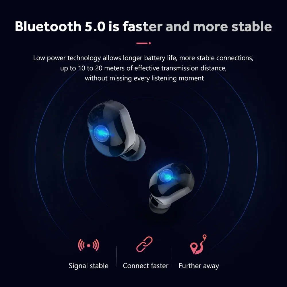 M2T TWS мини беспроводные Bluetooth наушники 5,0 спортивные стерео наушники с микрофоном для samsung iPhone huawei аксессуары