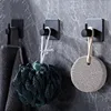 Gold Black Silver Decorative Hooks Round Metal Coat Hook Self Adhesive Key Towel Wall Hook For Bathroom Kitchen 6