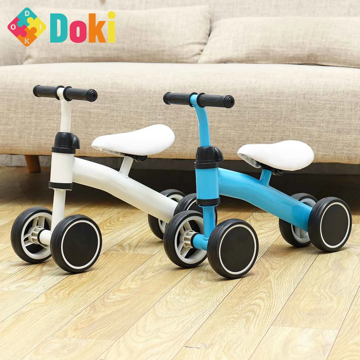 Doki Toy Children Scooter  Tricycle 3-in-1 Children's Scooter Balance Bike Toddler Ride On Car 3 Wheels Balance Bike Adjustable doki toy children scooter tricycle 3 in 1 children s scooter balance bike toddler ride on car 3 wheels balance bike adjustable