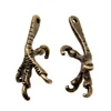 WYSIWYG 4pcs 2 Colors 14x33mm Eagle Claw Charms For Jewelry Making Jewelry Findings Bird Claw Charms Pendant ► Photo 3/6