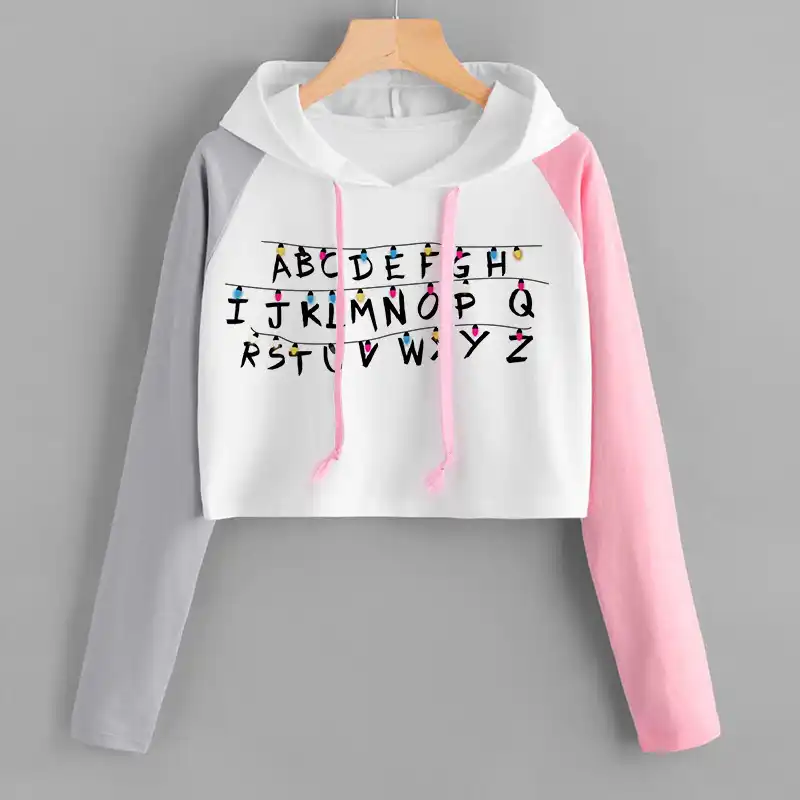 stranger things pink sweatshirt