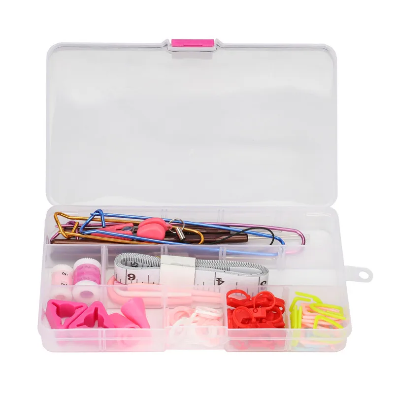 New Crochet Needles Set Scissors Stitch Markers Sewing Kit Yarn Weave Knitting Needles Hooks For Knitting DIY Craft Tool For Mom