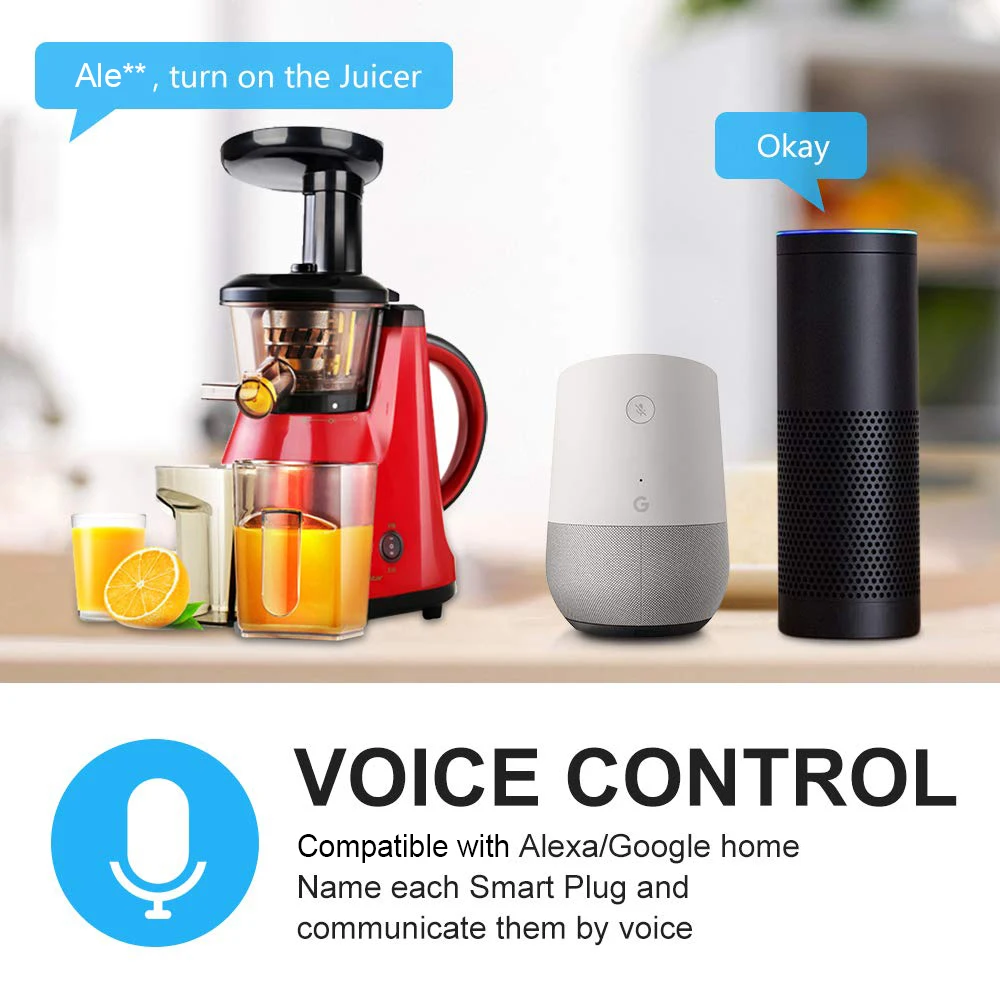 Smart Wi-Fi power Strip независимое управление голосовым управлением Совместимо с Alexa/Google Home APP функция дистанционного управления функцией синхронизации
