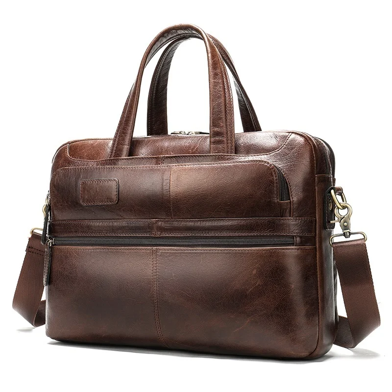 8321D3 Redbrown Модный мужской портфель, сумки-мессенджеры, кожаная сумка, мужские винтажные сумки, мужские сумки из натуральной кожи, портфель для ноутбука/офиса, мужские сумки - Цвет: 8321D3 Redbrown