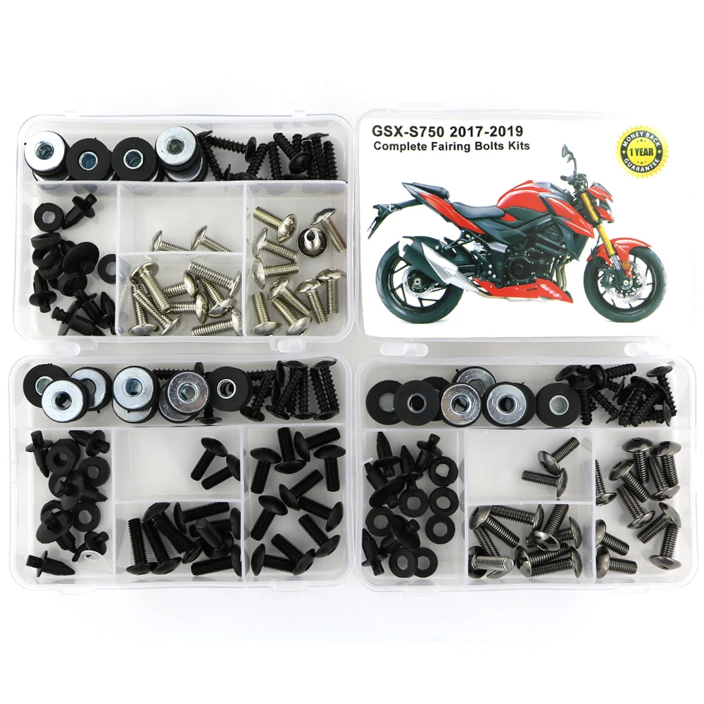 Fit For Suzuki GSX-S 750 GSX750S 2017 2018 2019 Motorcycle Complete Full Fairing Bolts Kit Steel Speed Nuts Covering Screw Clips |