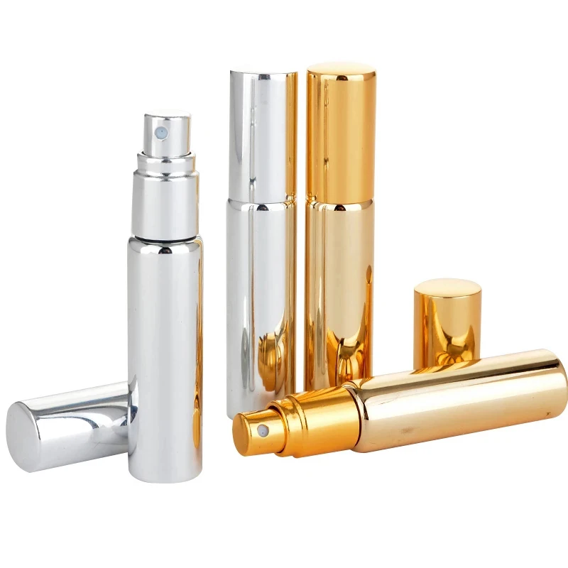 10 ML Portable UV Glass Refillable Perfume Bottle Empty With Aluminum Atomizer Add Your Picture | Красота и здоровье