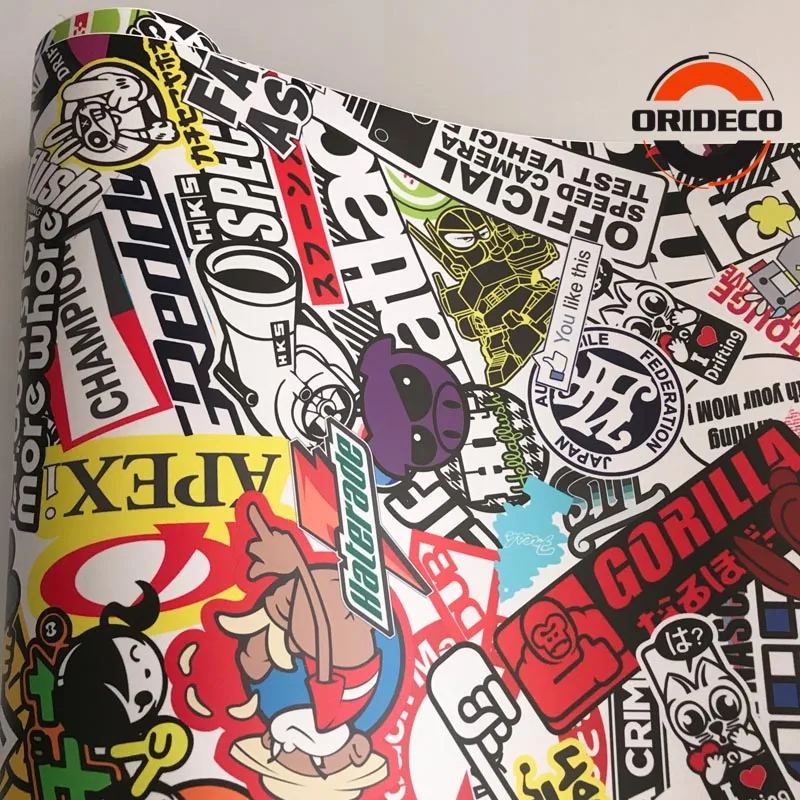 cartoon sticker bomb vinyl sticker BBS film