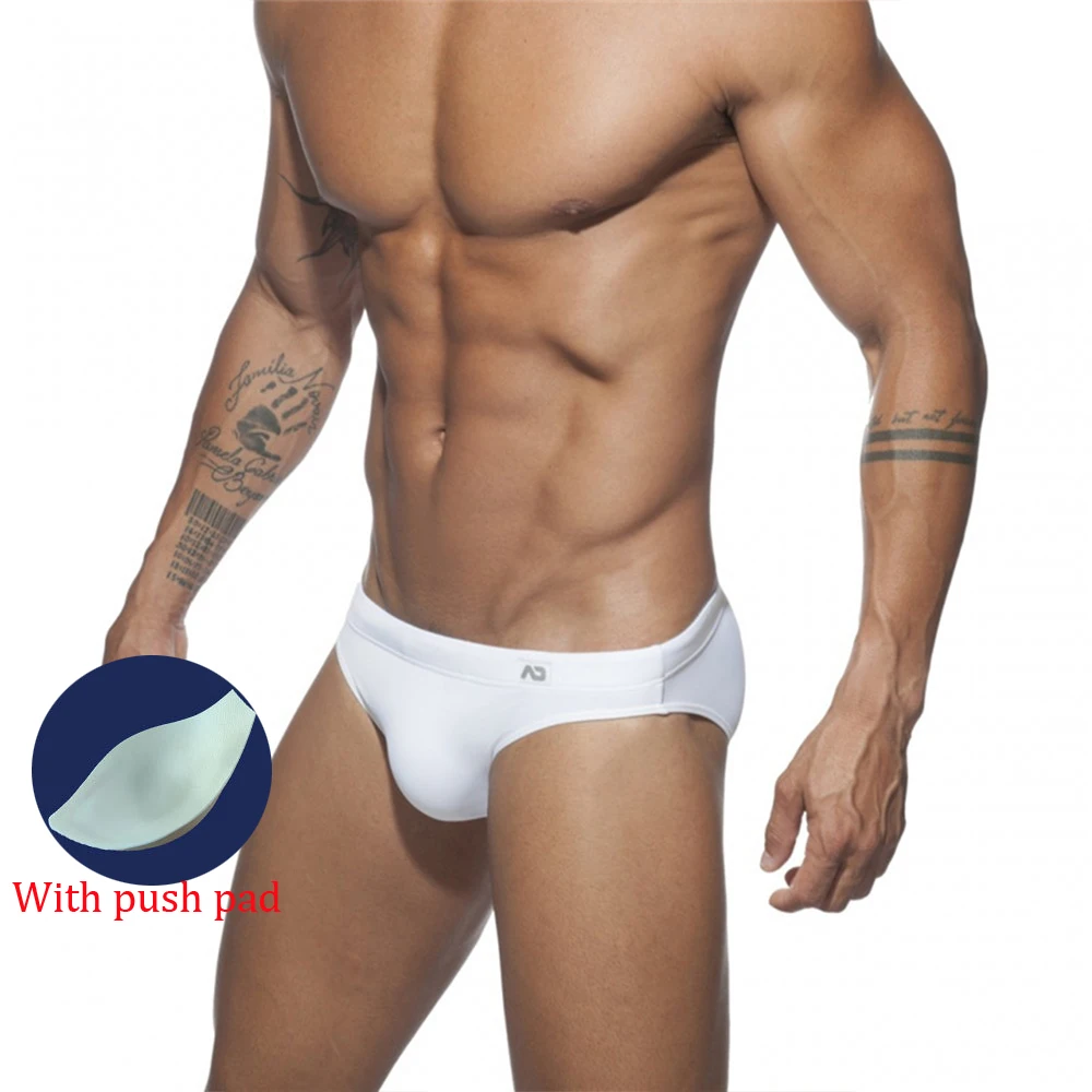 Maillot de bain taille basse pour homme, culotte bikini, sexy, en nylon, solide, à séchage rapide, short de plage, surf
