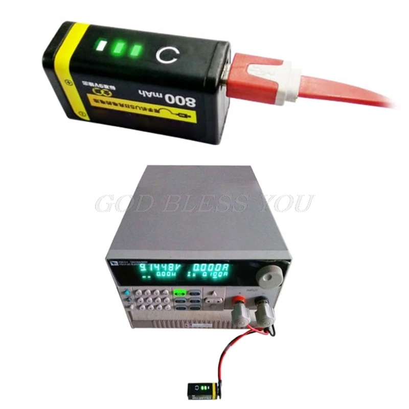 Новинка Горячая Распродажа 9 В 800 мАч микро USB перезаряжаемая батарея Lipo для мультиметра микрофона Удаленная интеллектуальная электроника