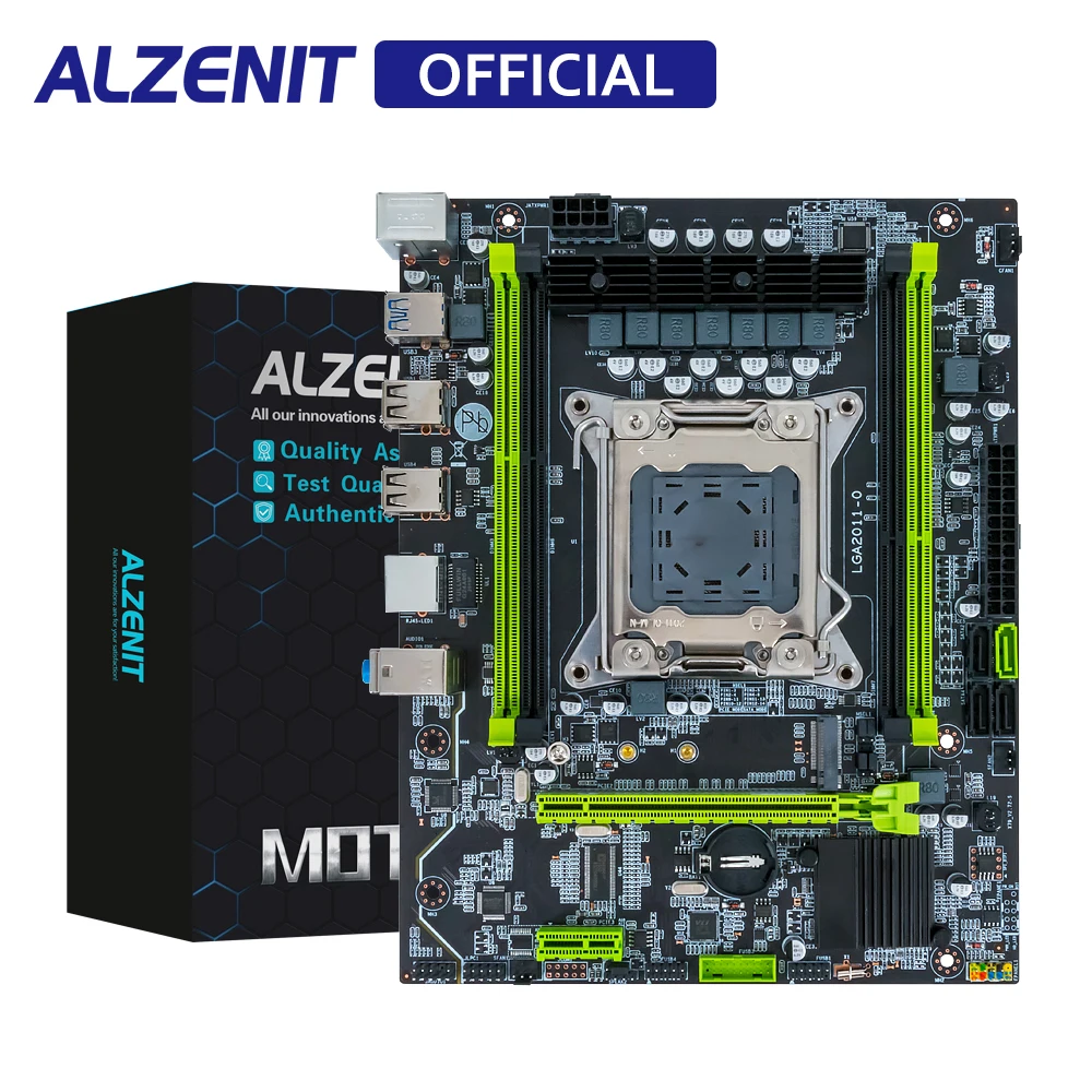 

ALZENIT X79M-CE3 PLUS Motherboard Intel X79 LGA 2011 Xeon E5 DDR3 128GB ECC REG M.2 NVME NGFF SATA3.0 USB3.0 M-ATX Mainboard