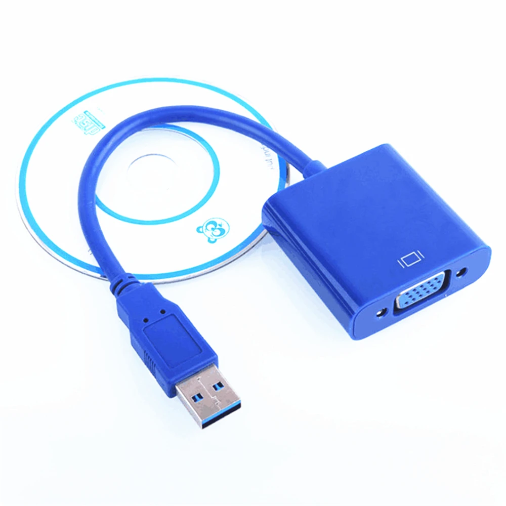 Мульти-дисплей адаптер USB 3,0 к VGA конвертер внешняя видео Графическая карта для ноутбука DVD плеер планшеты с приводной удлинитель