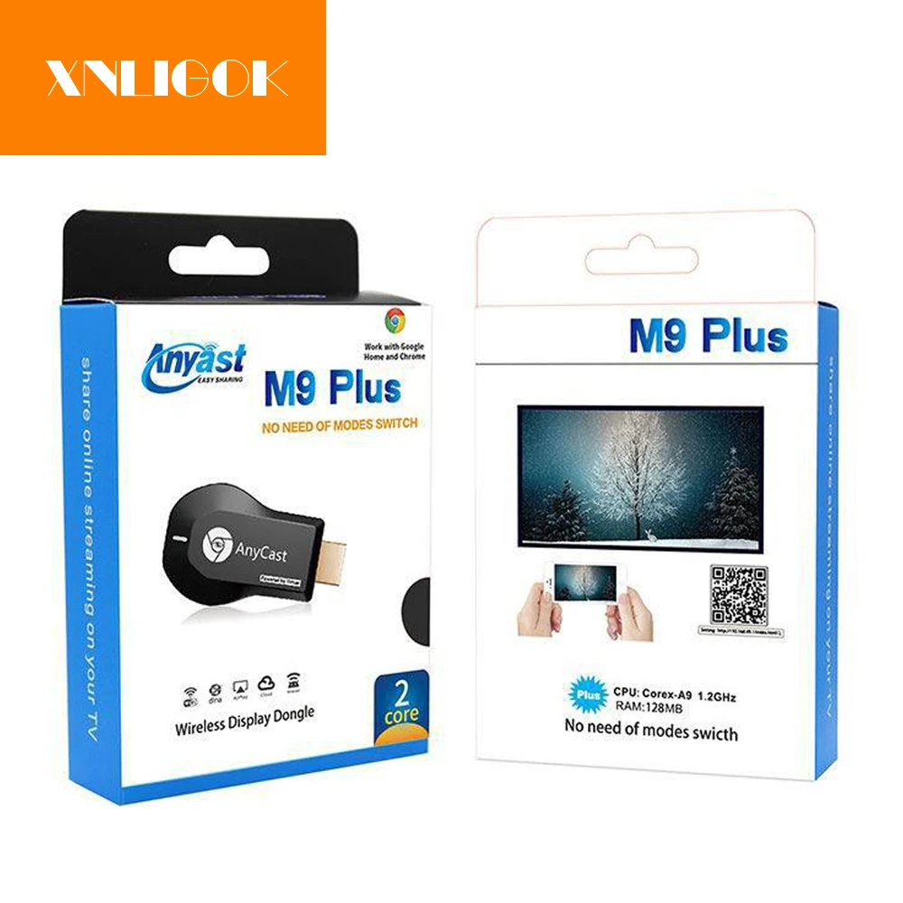 Беспроводная ТВ-палка AnyCast M9 Plus 1080P RK3036 Wi-Fi дисплей HDMI приемник медиапалка DLNA Airplay