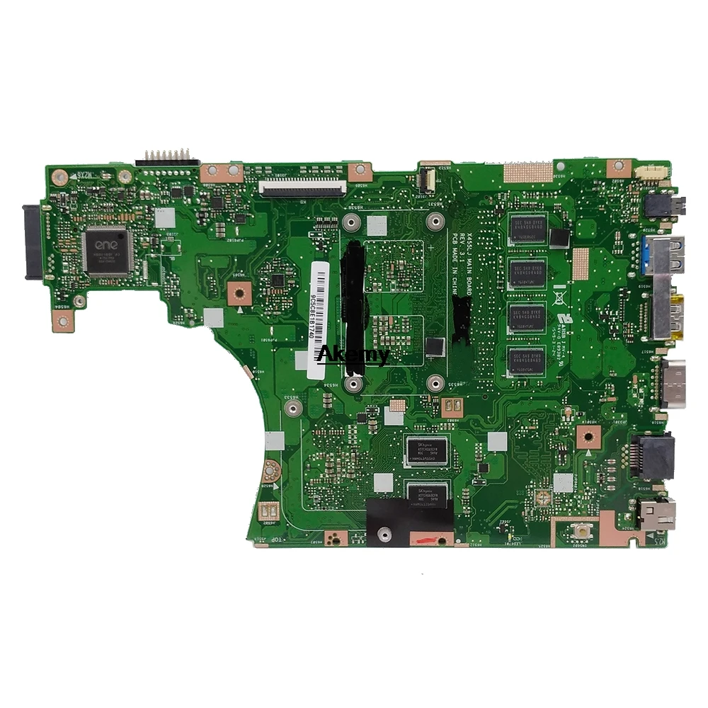 Новый Akemy X455LF материнская плата для ноутбука For Asus X455LJ X455LB A455L K455L X455L 4G RAM I5 5200U GT930M 2G