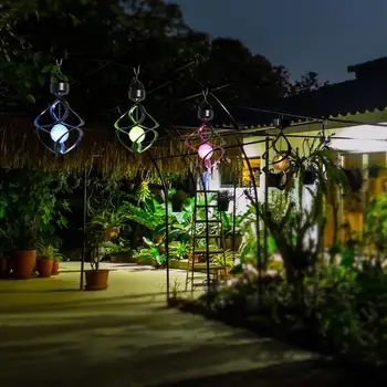 

Solar LED light outdoors waterproof colorful wind turn lamp garden corridor window wind chimes festival landscape Christmas lamp