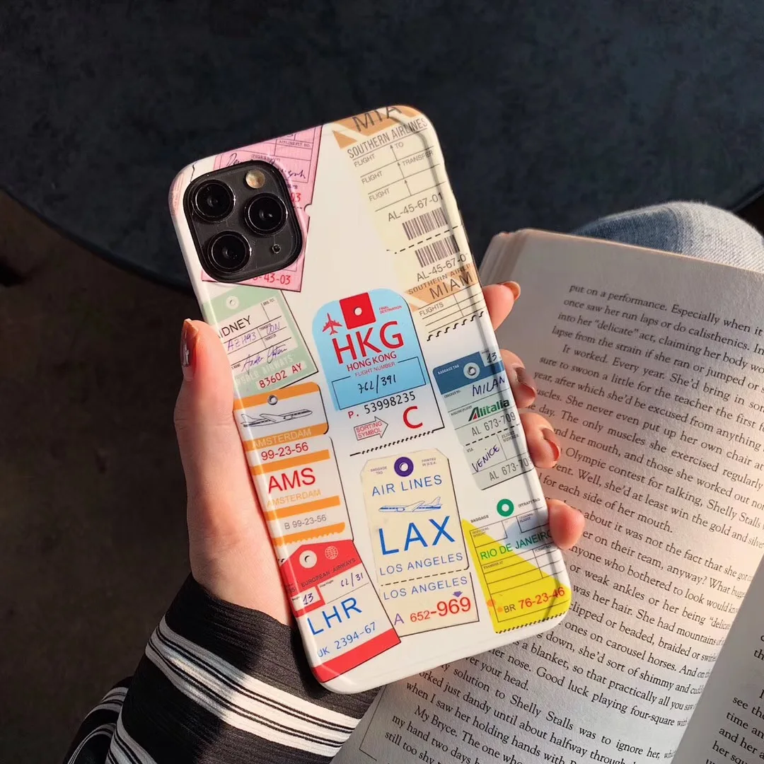 Роскошный чехол для телефона с фоторамкой для путешествий и полетов, для iPhone 7, 8, 7 plus, 8 plus, 11 pro, X, XS, Max, XR, чехол IMD в стиле Лос-Анжелес