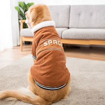 

4XL-6XL Pet Clothes For Big Dogs Large Dog Coat Jackets corduroy Fleece cotton-padded coat French Bulldog Chihuahua Clothing