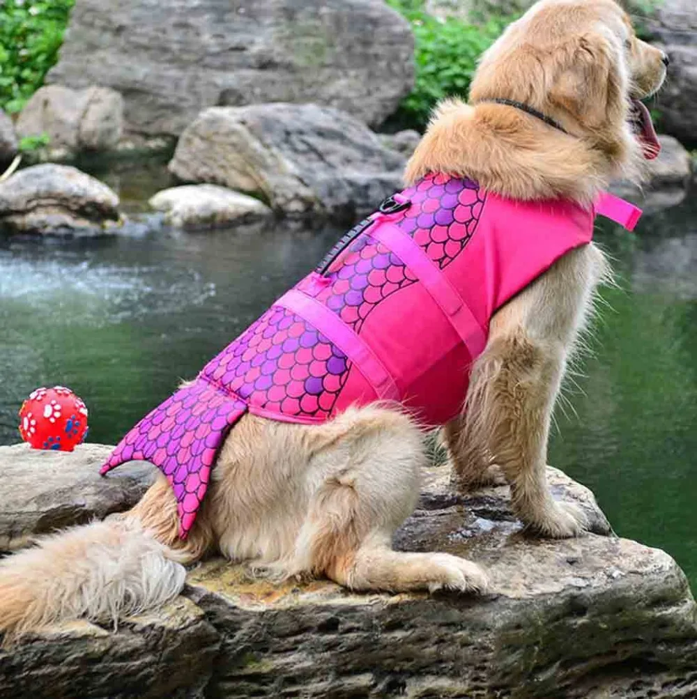 6-Pet-Dog-Swimming-Life-Jacket-Shark-Shape-Float-Vests-Buoyancy-Aid-Costume-Fashion-Pets-Outdoor-Swim