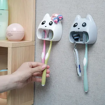 

Night Market Hole Punched Toothbrush Stand Storage Rack Bathroom Wall Hangers Toothbrush Face Wash Toothbrush Holder