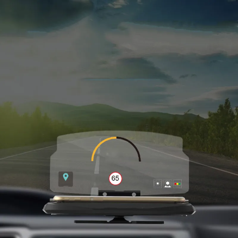 Автомобильный навигатор HUD держатель телефона gps проектор 6 дюймов авто Колыбель кронштейн HUD держатель навигации