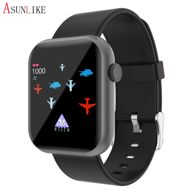 

2020 R3L Smart Watch Women Men Electronics Sport Wrist Watch For Android IOS Square with game Smartwatch Waterproof