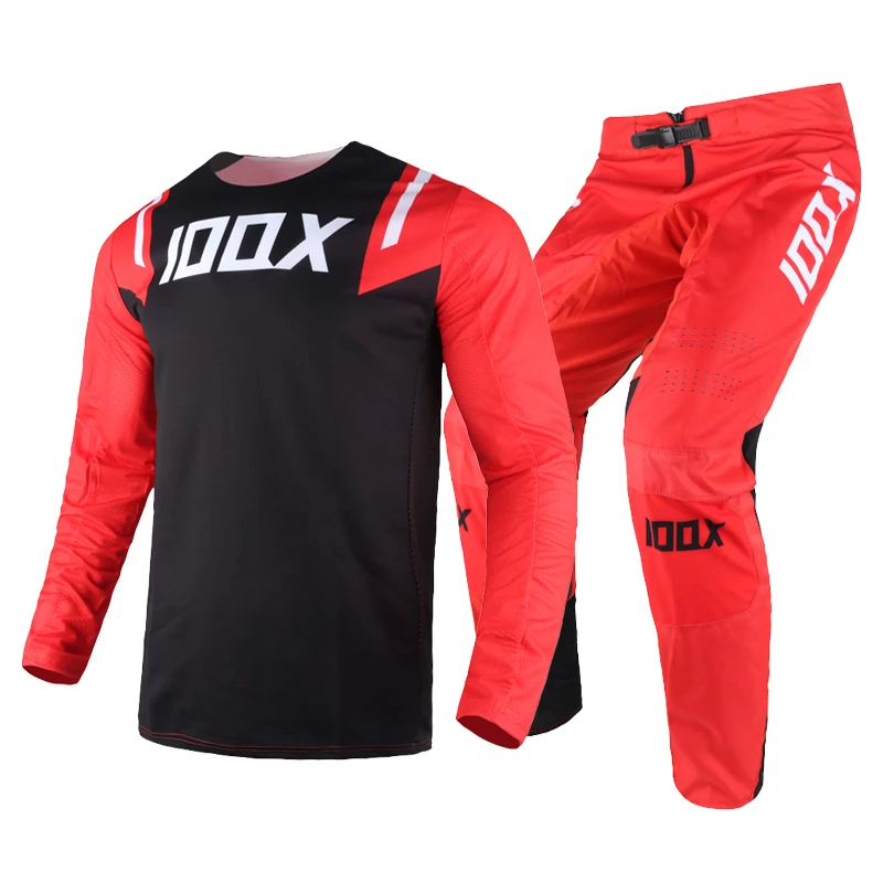 

2020 Motorcycle Mtb Racing IOQX 360 Honr Mens MX Offroad Jersey Pant Black Red Motocross Adult Gear Combo