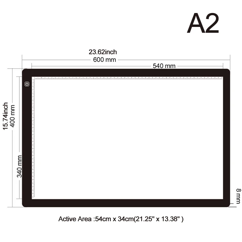 2022 A2 Drawing Tablet LED Digital Graphics Light light Pad Box Painting Tracing Panel Copy board Electronic Art Painting Table - Image 4