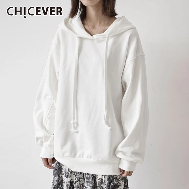 womens oversized white sweatshirt