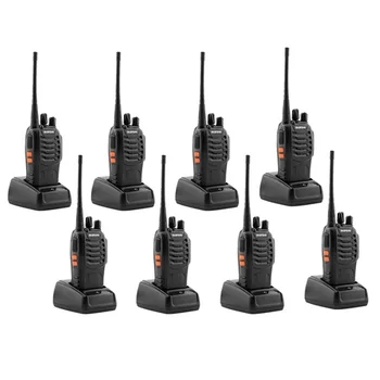 

8 Pcs Walkie Talkies BF-888S Baofeng Handheld Two Way Radios Battery and Charger
