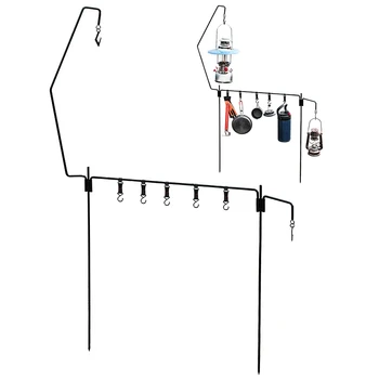 

Camping Rack Hang Detachable Lantern Stand Lamp Tripod Camping Lamp Bracket Lamp Holder For Outdoor Camping Hanging Tool