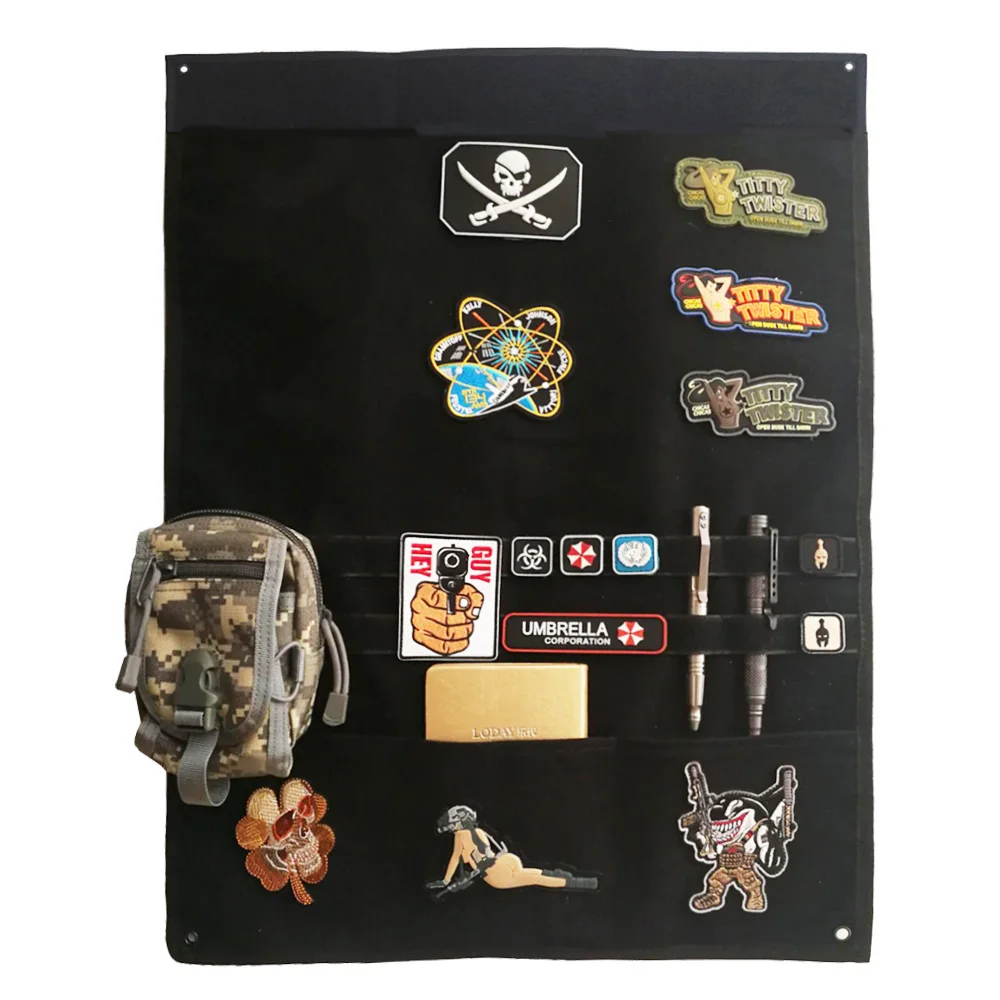 

Outdoor Tool Badge Magic Sticker Storing Poster EDC Tactics Badge Display Cloth Camping Hiking nylon Display Poster