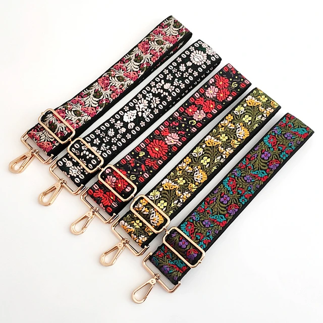 Woven Flowers Shoulder Strap Removable Replacement Straps 