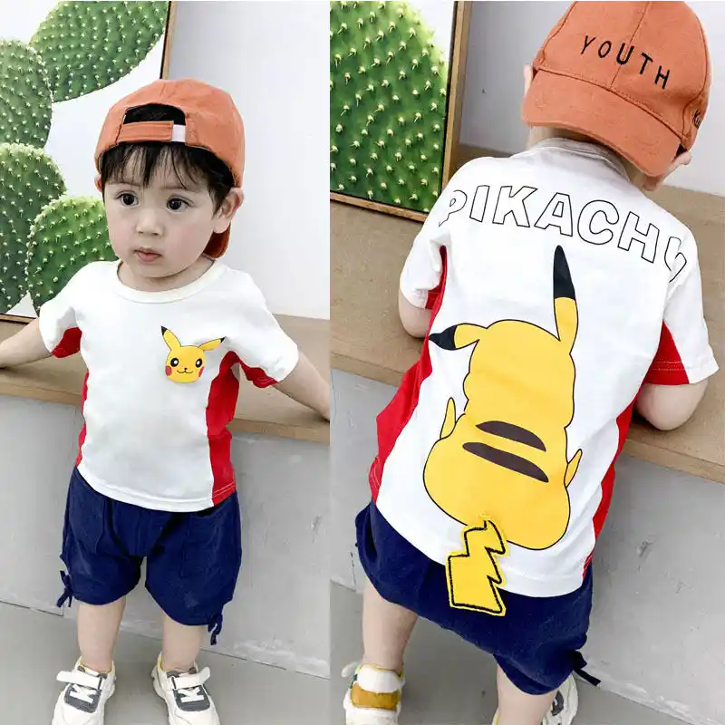 Disfraz De Pokemon Go Pikachu Para Bebes Conjunto De 2 Uds De Verano Camiseta Pantalones Cortos Atuendo Para Bebes Ropa De Pikachu Para Cumpleanos Aliexpress