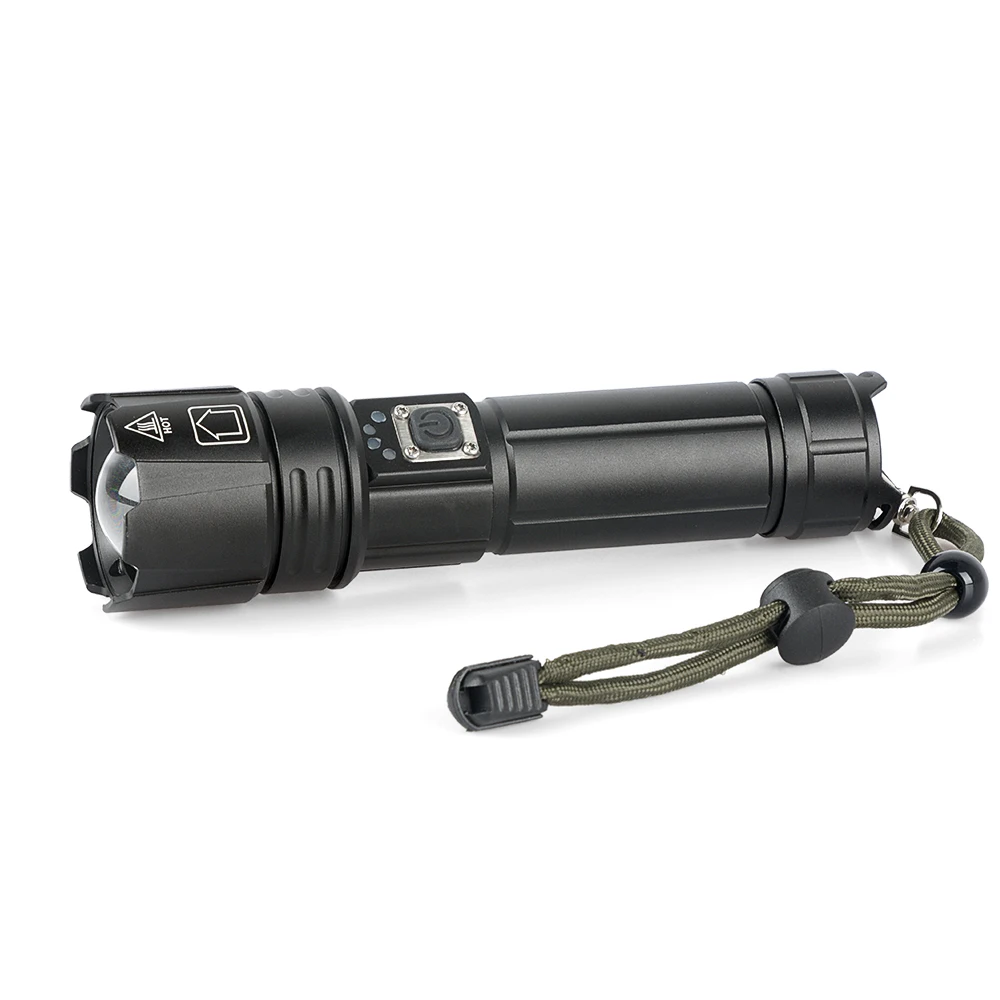 12000LM Ultra Powerful XHP70.2 LED Flashlight USB Rechargeable Tactical Light 5 light mode26650 Waterproof camping torch