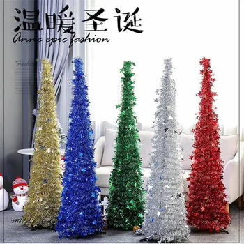 

120cm/150cm Handmade Christmas Tree Adjustable Foldable Tree Merry Christmas Party Tree Hanging Decorations Xmas DIY Decor
