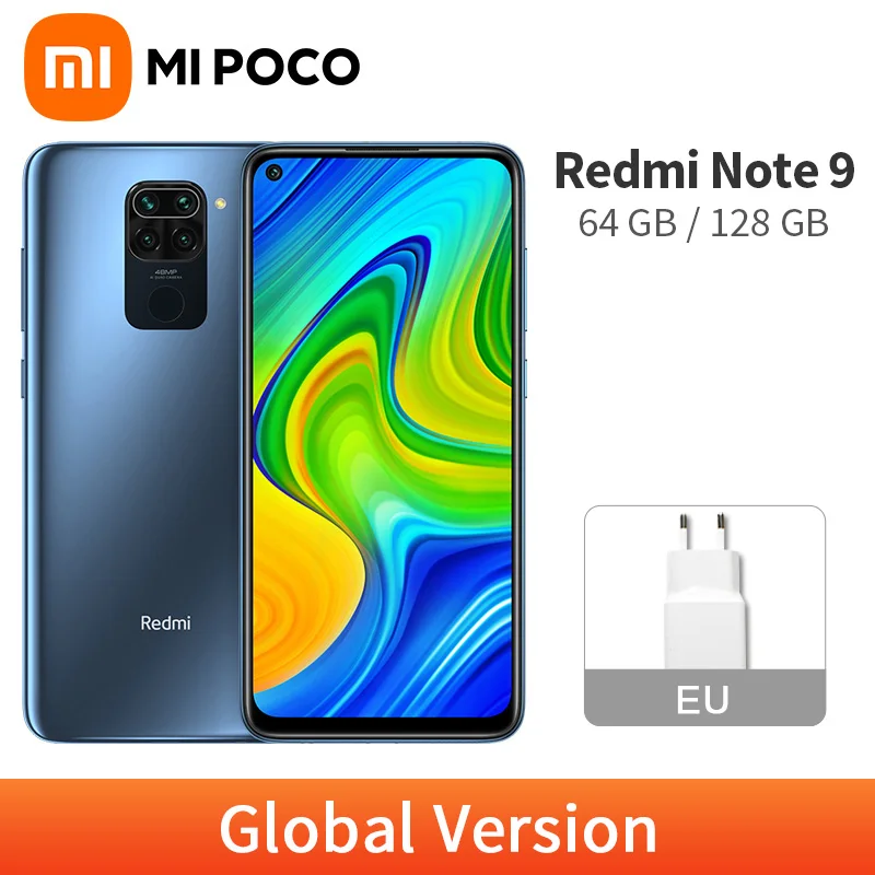 Глобальная версия Xiaomi Redmi Note 9 3 Гб оперативной памяти 64 ГБ/4 128 Смартфон 48MP MTK Helio G85