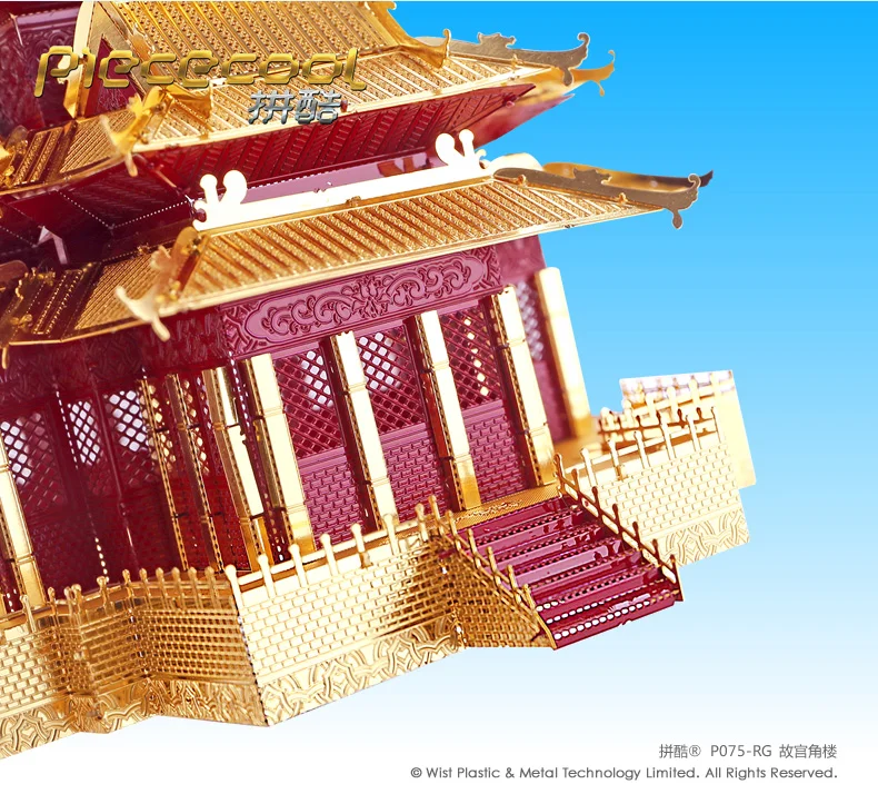 3D металлическая головоломка, собранная старинная модель здания, креативное украшение дома, 3d металлическая головоломка, обучающие игры BB50PT