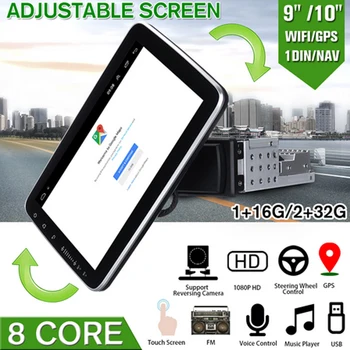 

1 din Car Multimedia Player Android 9.1 Autoradio Stereo 10 Inch Touch Screen Video GPS WiFi MP5 Player Auto Radio Backup Camera