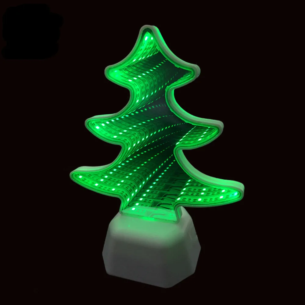 5D DIY алмазная живопись светодиодный светильник Рождественская елка Снеговик Ночник рождественские подарки Домашний декор AA Питание от батареи - Испускаемый цвет: Christmas tree 3