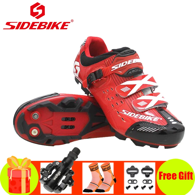 Кроссовки для горных велосипедов SIDEBIKE мужские самоблокирующиеся дышащие
