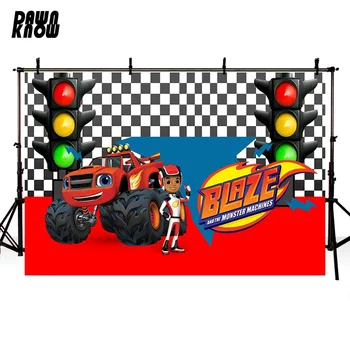 

DAWNKNOW Boy Motorcycle Vinyl Photography Background For Baby Cartoon Bear Photo Shoot Backdrop For Wedding Photo Studio G1072