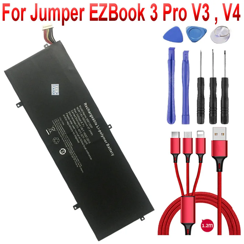 Аккумулятор 7 6 В 4900 мАч 37 24 Вт P313R 3282122-2S стандартная для Jumper EZBook 3 Pro V3 V4 LB10 + USB кабель