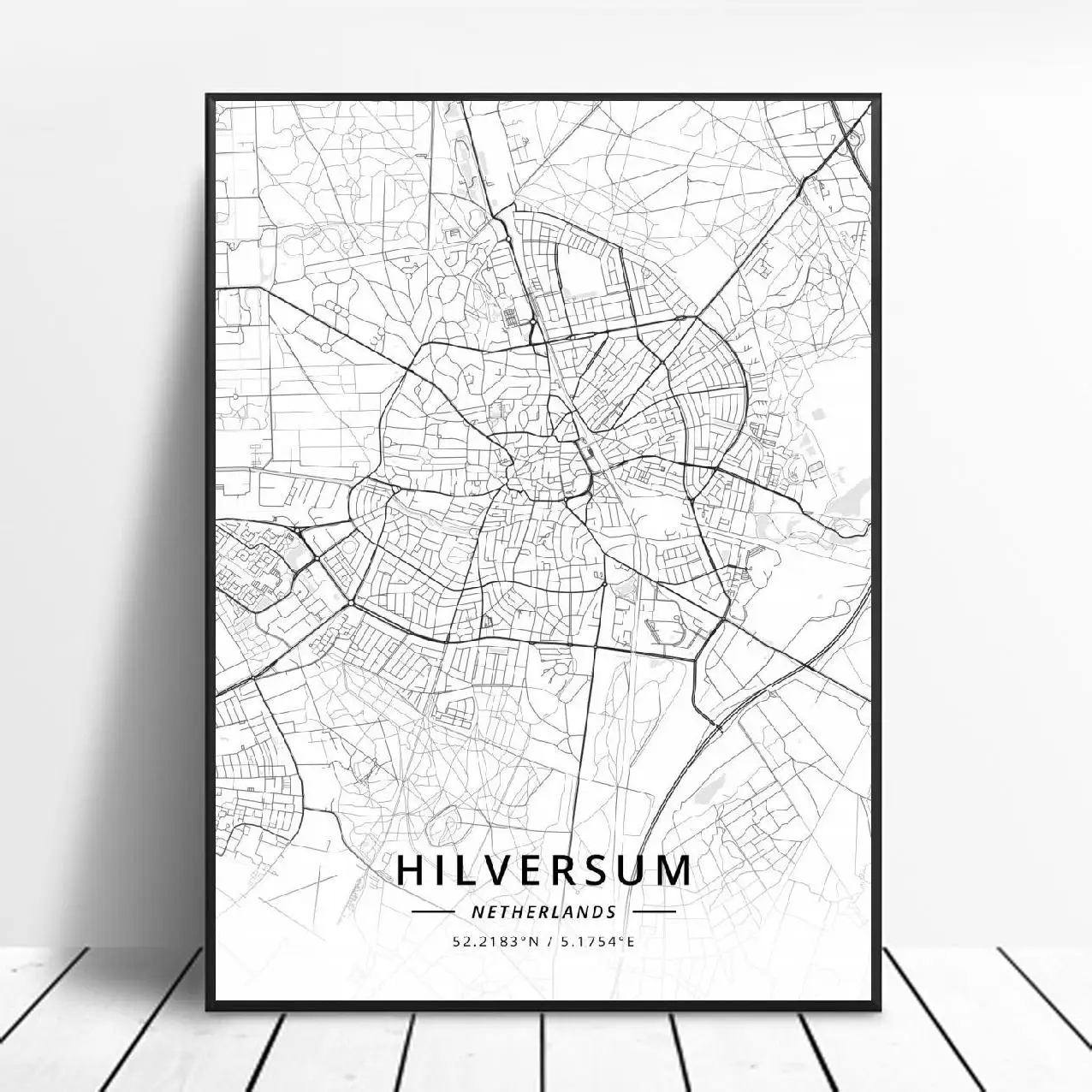 Hilversum Fijnaart бреда Эйндховен Роттердам Delft Apeldoorn карта Нидерландов плакат