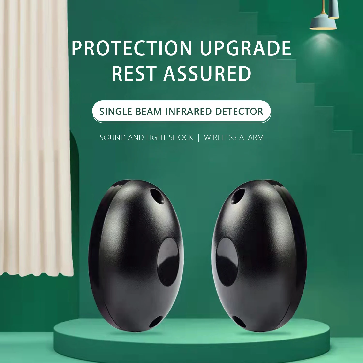 Single beam infrared beam detector outdoor infrared anti-theft alarm gate signal sensor Infrared on the radio detector
