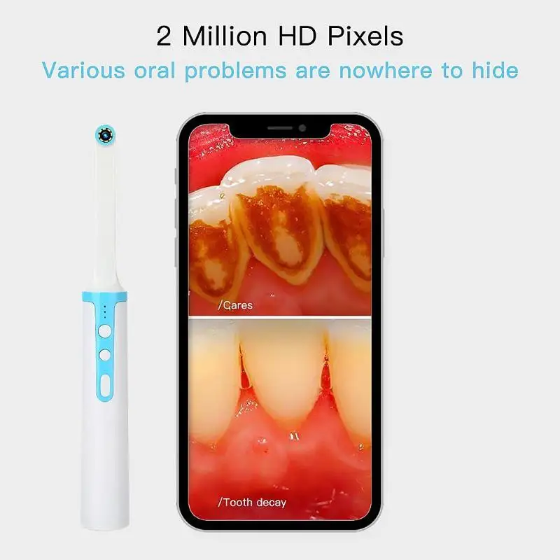 P10 WiFi Dental Camera HD Intraoral Endoscope LED Light USB Cable Inspection for Dentist Oral Care Toothbrush Tool
