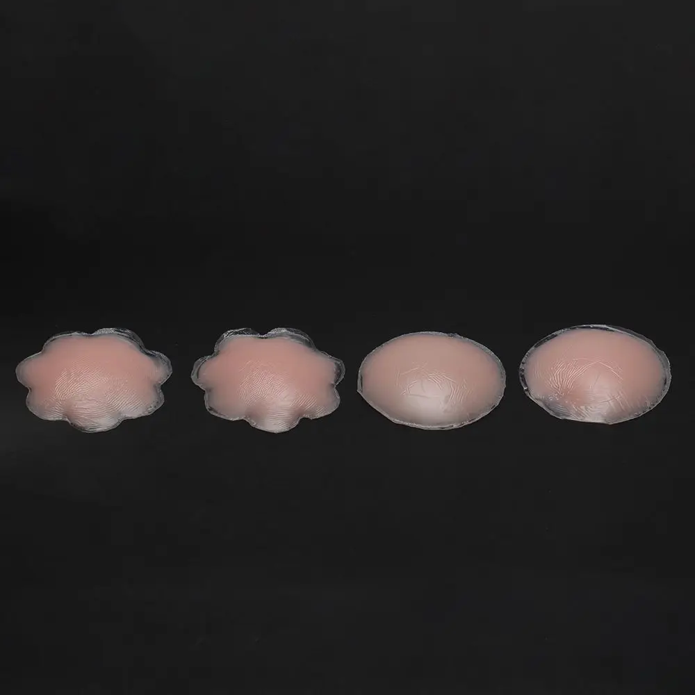 

1 Pair Cool Reusable Self-Adhesive Silicone Breast Nipple Cover Bra Pasties Pad Natural Color One Size Nipple Stickers lingerie