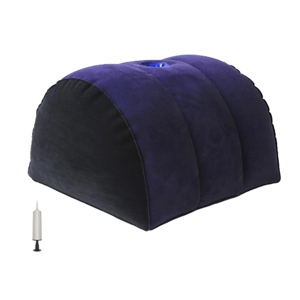 PVC Inflatable Air Pillow Wedge with Inflator Folding Couples Games Love Positions Gesture Assistant Pad Cushion Mat AdultsToys