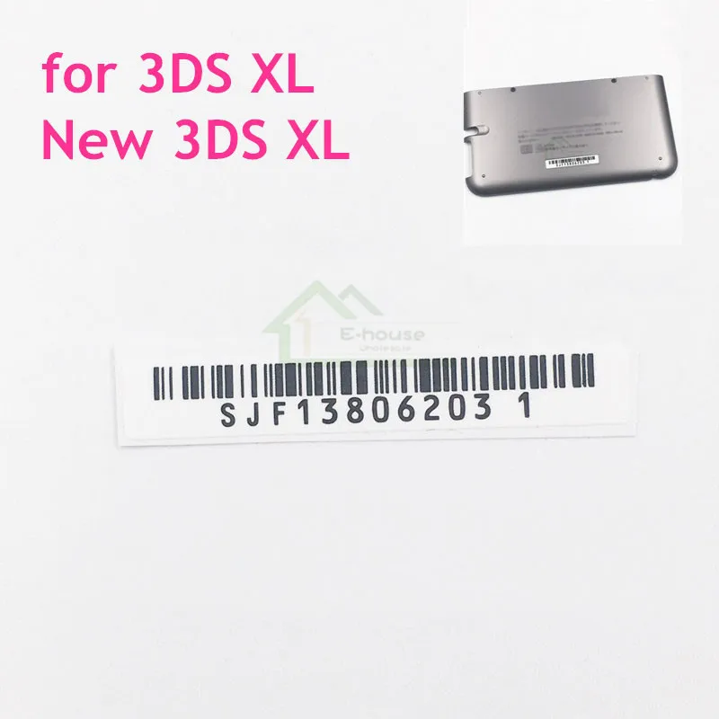 

10pcs for 3DS XL LL for New 3DS XL LL Console Back Shell Lable Sticker Barcode replacement